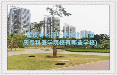 重庆专科前十学校排名(重庆专科医学院校有哪些学校)